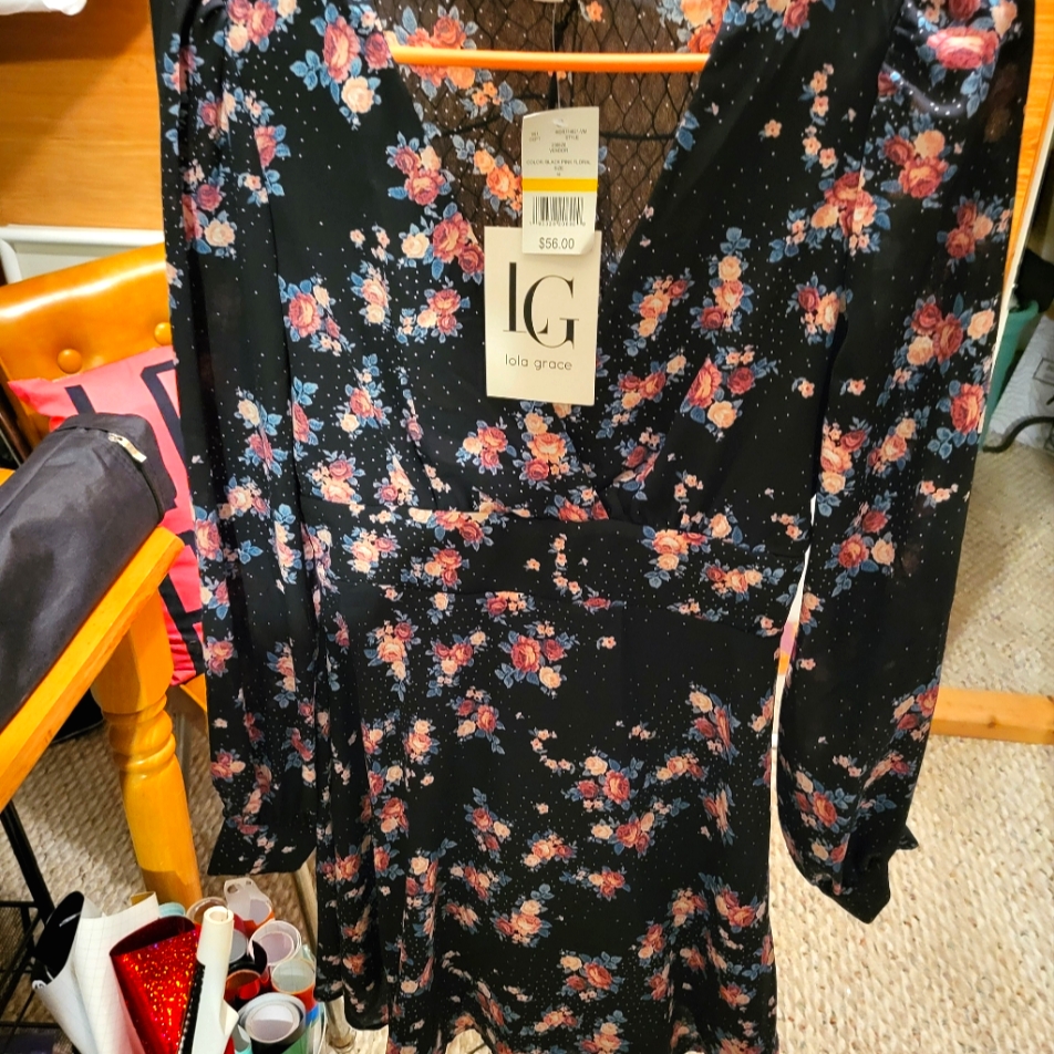 Floral Print Ladies Dress
